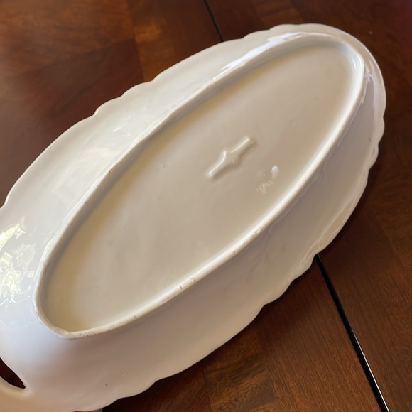 Vintage oval serving Relish Dish wild strawberry pattern Bavaria - Picture 6 of 7